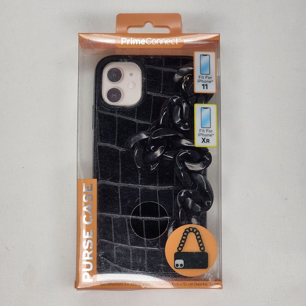 PRIME CONNECT PURSE CASE  IPHONE 11/XR Black